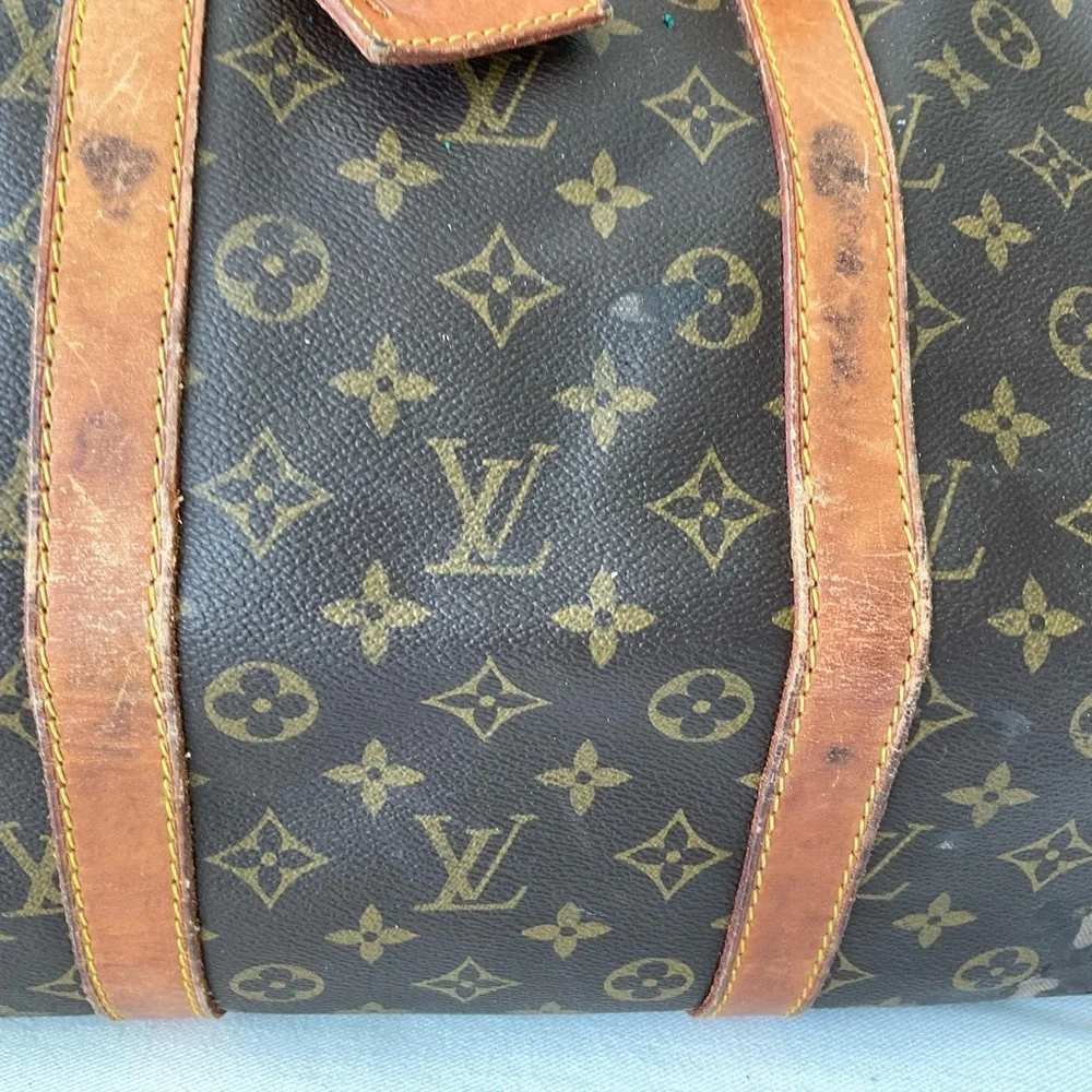 Authentic Louis Vuitton Keepall 55 Monogram Duffle Travel Bag Vintage